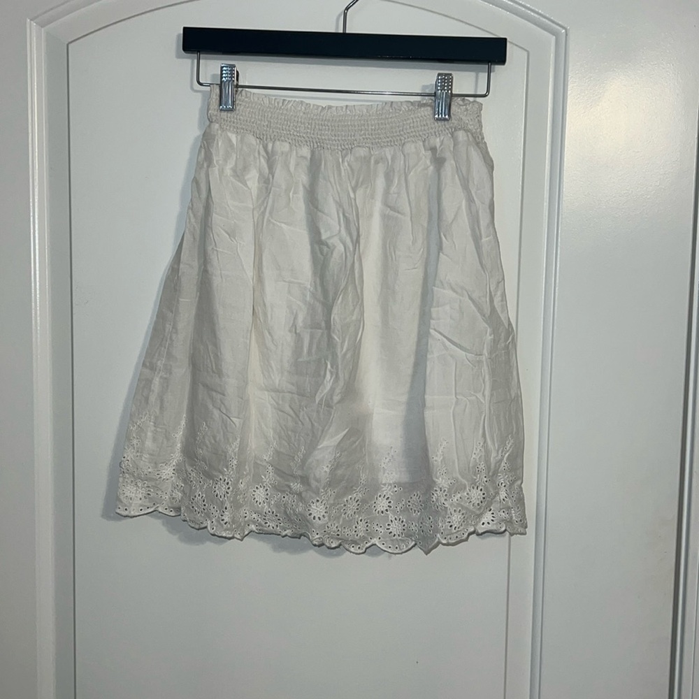 White skirt
